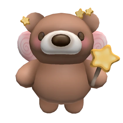 Fairy Bear - brown/pink