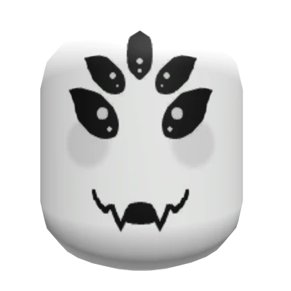 White Cutesy Spider Face