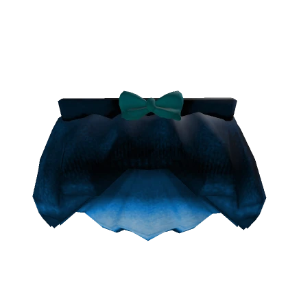 Blue Goth Skirt w/ Bow 1.0