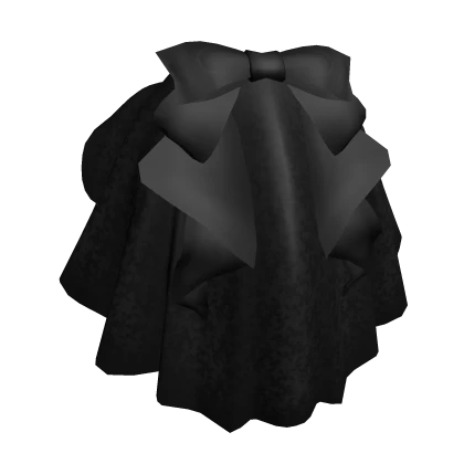 Graceful Bow Skirt - black