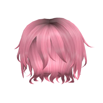 Wolf Cut Styled Hair - Pink