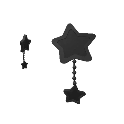 Dangling Star Hair Clips (Black)