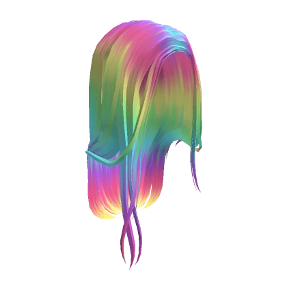 Wispy Flowy Hair - Rainbow