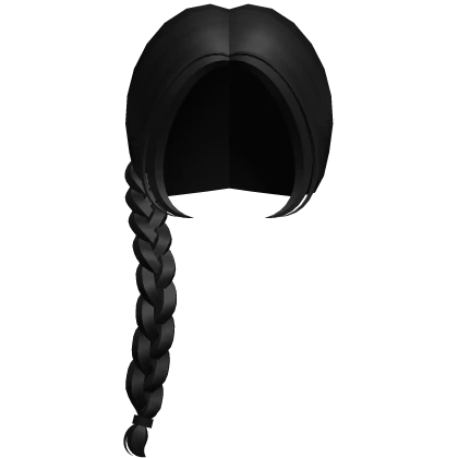 ♡ kawaii braids in black