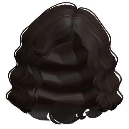 Short Cute Lush Curly Bob Hair (Dark Brown)