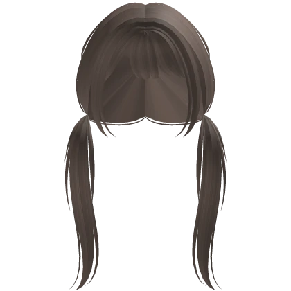 ꒰♡꒱ cutecore light brown anime low pigtails 