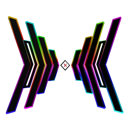 Rainbow Arrow Back Wings