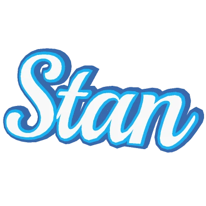 K-Pop Stan Sign Above Head Blue