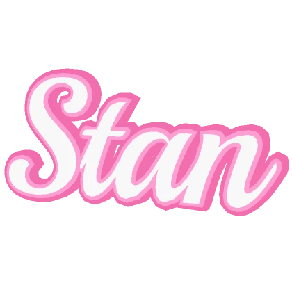 K-Pop Stan Sign Above Head Pink