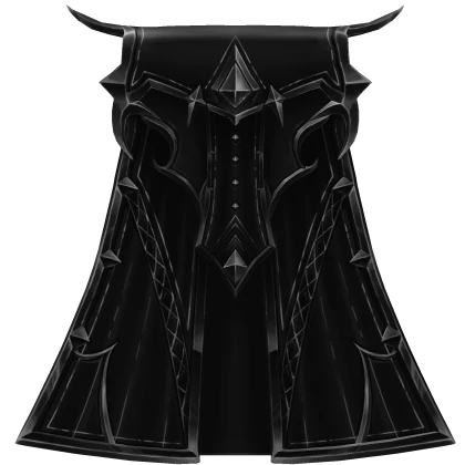 Onyx Black Vampiric Cape