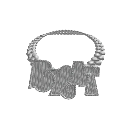 BRAT Chain Cuban Link Iced Out Silver
