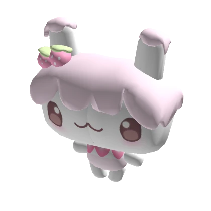 kawaii pink strawberry fluffy cake fairy plushie ♡