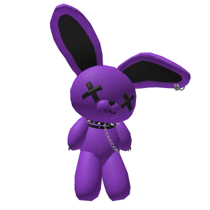 Huge Purple Fluffy Bunny Plushie