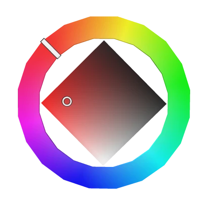 HSV Artist's color wheel halo