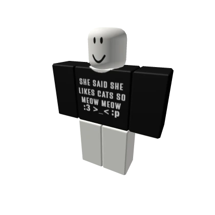 She said she likes cats meow masc wlw