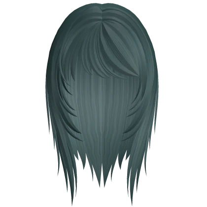 wispy emo scene hair (dark teal)