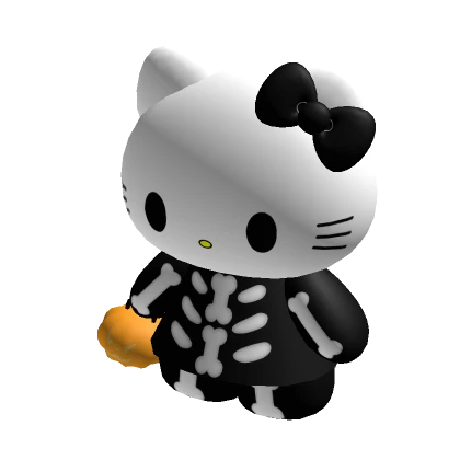 Cute Halloween Skeleton Hello Kitty Holdable