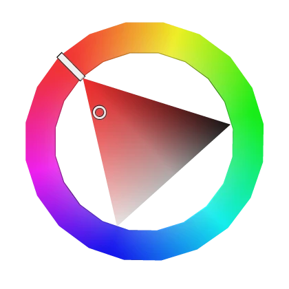 HLS Artist's color wheel halo