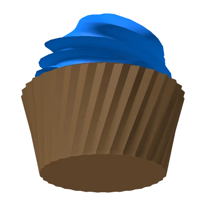 Way Too Tasty Blue Frosting Chocolate Cupcake