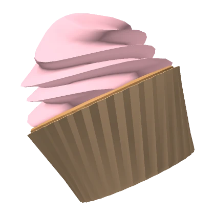 Gigantic Pink Frosting Vanilla Cupcake