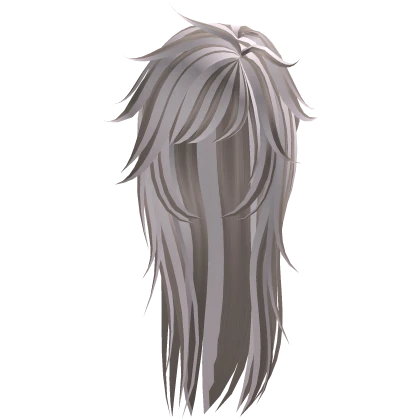 unkept messy long goth wolfcut in soft pink/brown