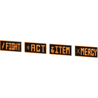 Undertale Deltarune Battle Actions