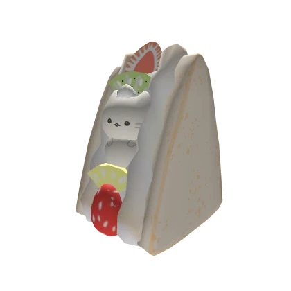 Kitty In A Fruit Sandwich 🍓🥝🍍🍦