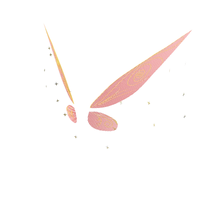 Transparent Red Tinkerbell Pixie Fairy Wings