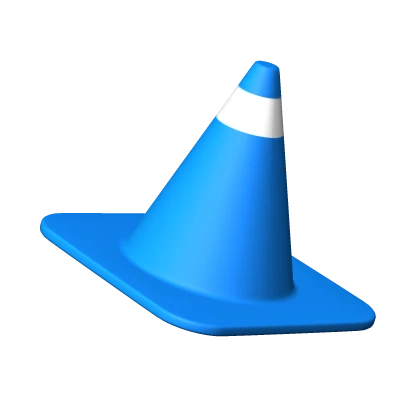 Blue Traffic Cone
