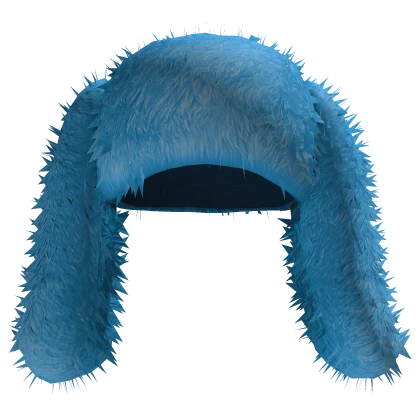 Fur Bunny Hat (Blue)