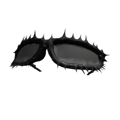 Black Goth Glasses Up Style