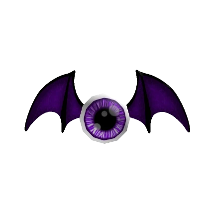 Purple Bat Eye Bow