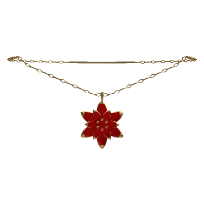 Red Lotus Necklace