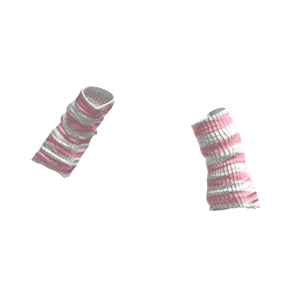 arm warmers stripes pink