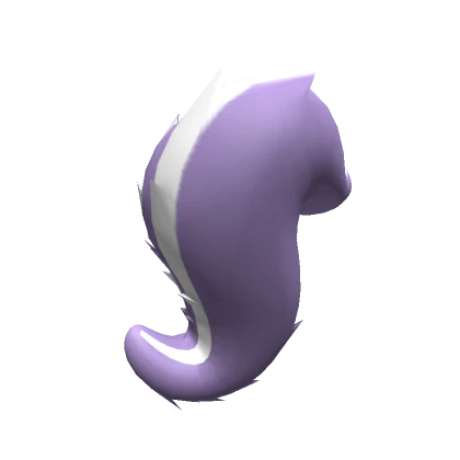 Violet Oversized Skunk Tail