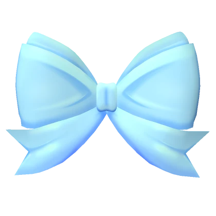 Giant Preppy Hair Bow Blue