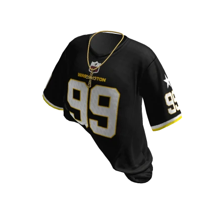 Varsity Jersey W/ Y2K Jesus piece (Black)