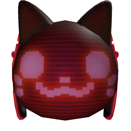 Pixelated Cat Mask