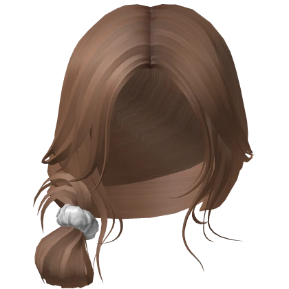 Light Brown Clean Girl Scrunchie Bun