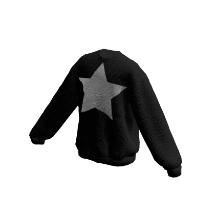 ☆ Black Star Y2k Sweater