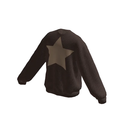 ☆ Brown Star Y2k Sweater