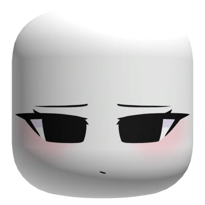 Cute Upset Face - White