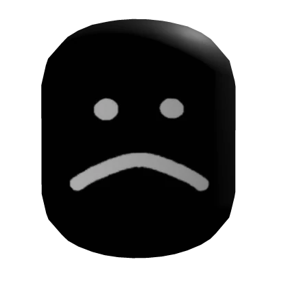 Big sad head (black)