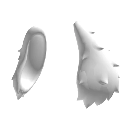 Fluffy Goat Ears (White)