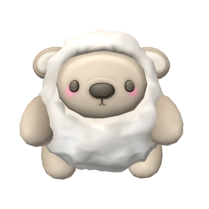 Fluffy Sheep Plushie - white