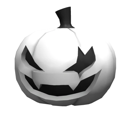 Ghostly Scarred Jack-o-Lantern Pumpkin