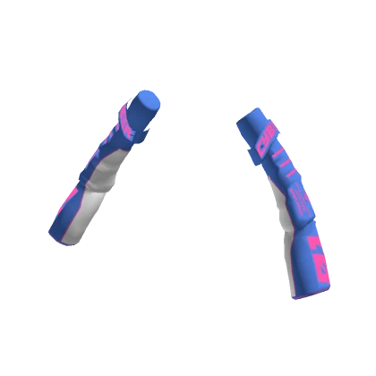 CYBERpunk Arm Warmers Blue and Pink