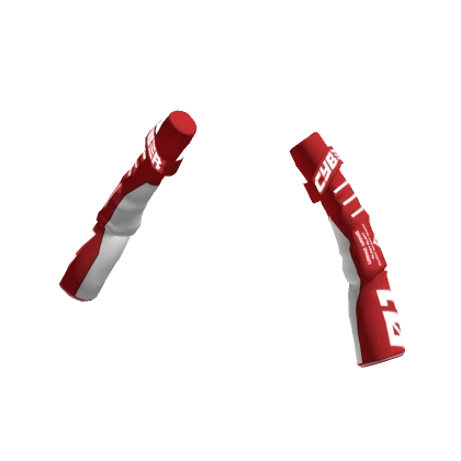 CYBERpunk Arm Warmers Red and White