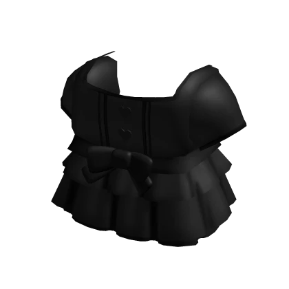 ꒰♡꒱ adorable black baby doll dress top