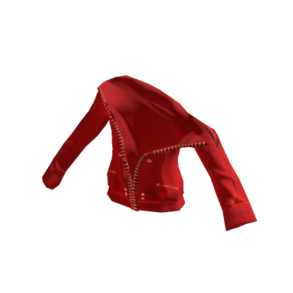 Red Half Zipped Jacket